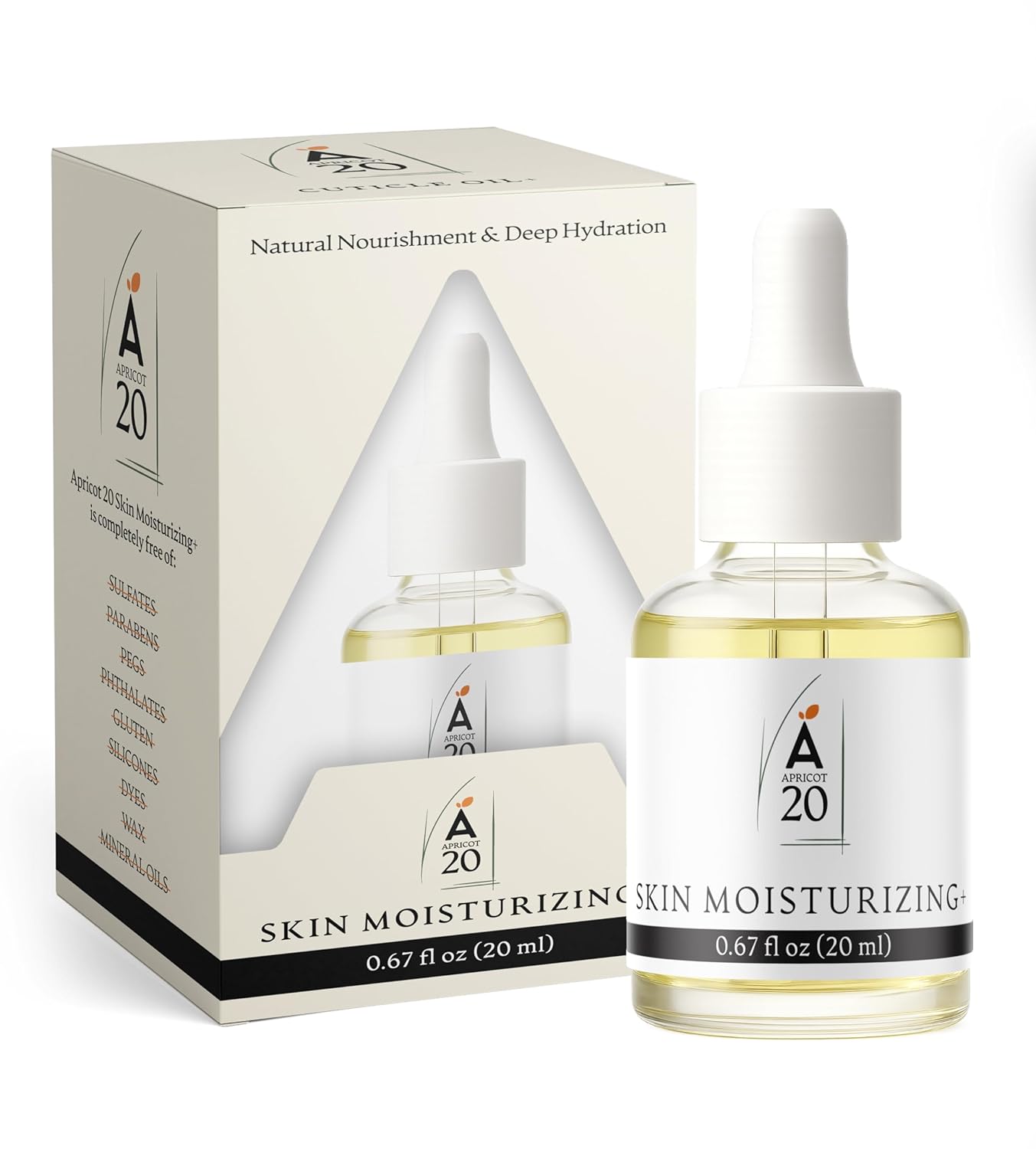 Skin Moisturizer Plus, Moisturizing Body Oil for Dry Skin – Hydrating & Nourishing Lightweight Natural Formula with Vitamin E & Essential Oils – for Soft, Smooth, Radiant Glow (.67 fl oz)